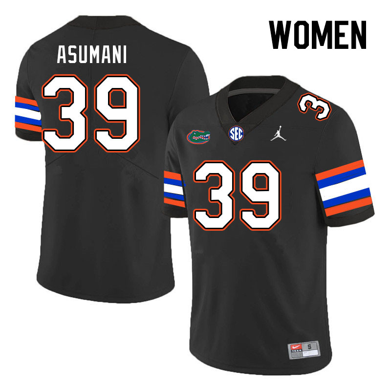 Women #39 Peter Asumani Florida Gators College Football Jerseys Stitched-Black